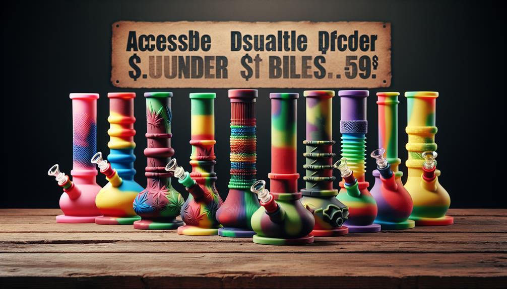 affordable silicone bongs list