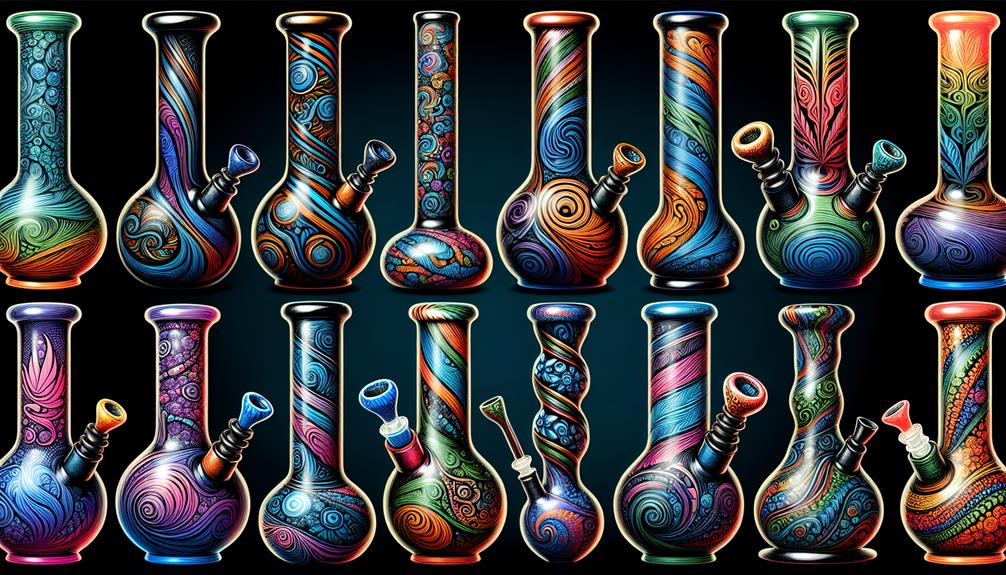 Color Changing Bongs With Intricate Designs