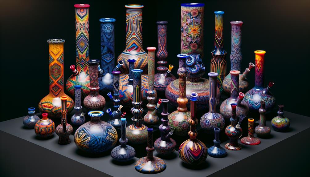 colorful acrylic bong designs
