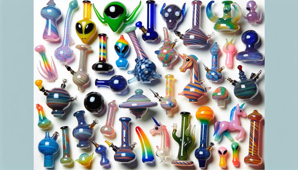 Colorful Glass Novelty Bongs