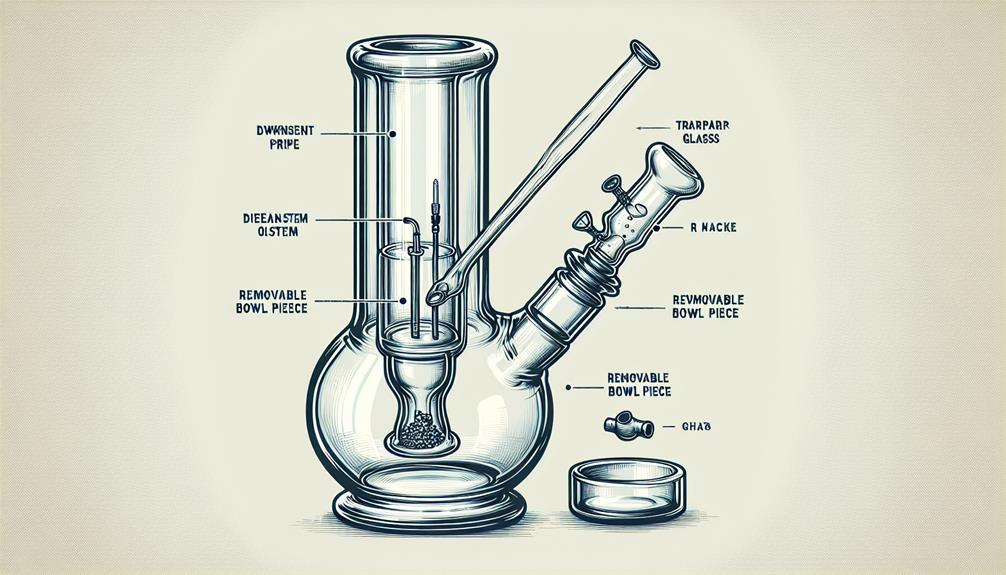 Downstem With Removable Bowl