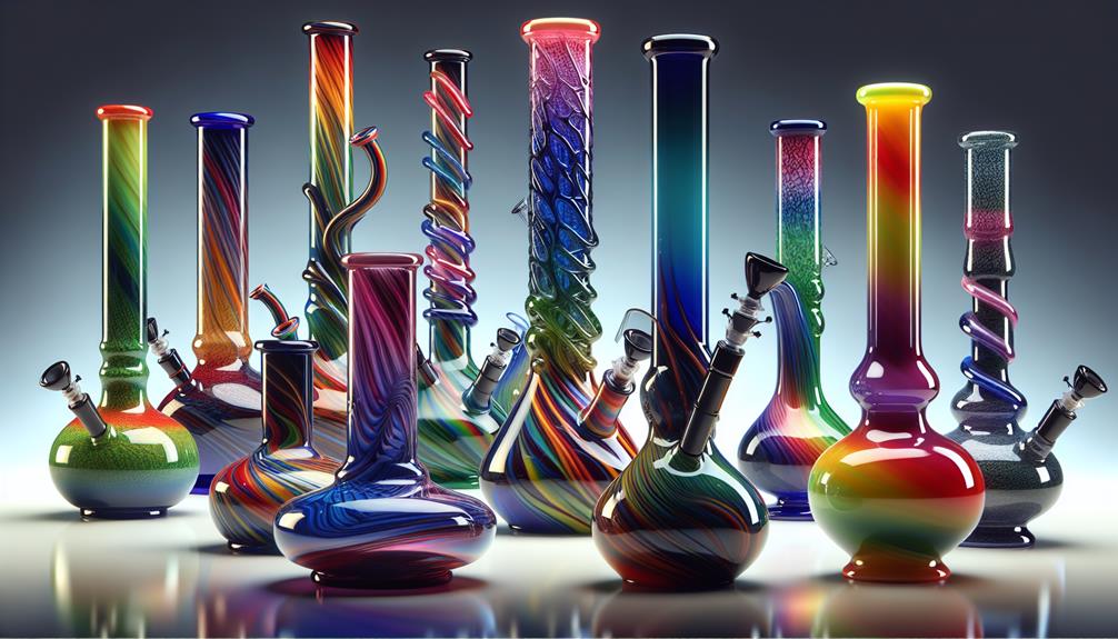glass bongs with ash