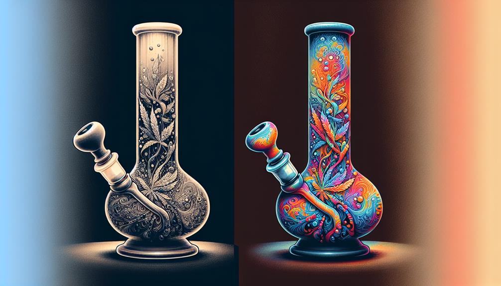 glass vs silicone bongs