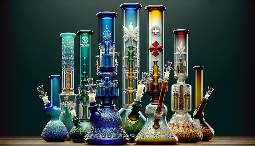 high quality bongs with swiss perc designs