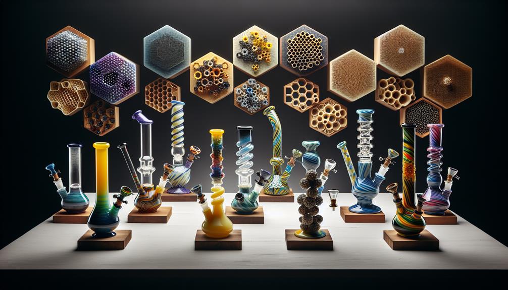 Honeycomb Bongs With Perc