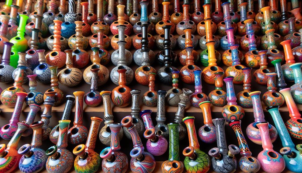 Unique Novelty Bongs: 7 Intricate Pattern Tips - 77 Bongs