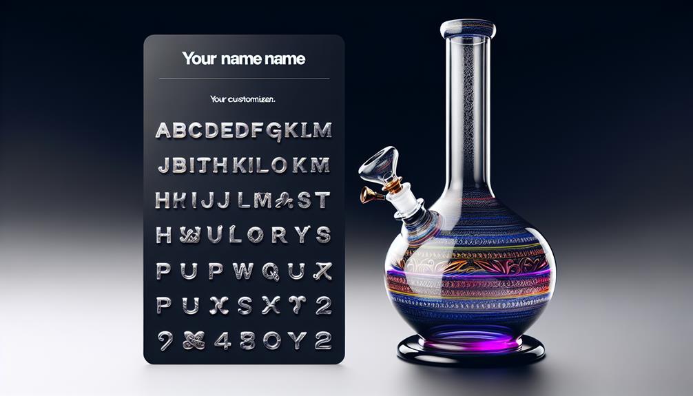 Personalized Bong Name Options