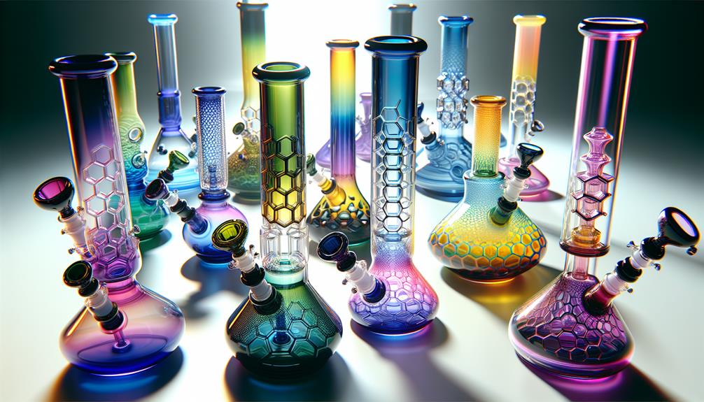 Stylish Honeycomb Bong Selection